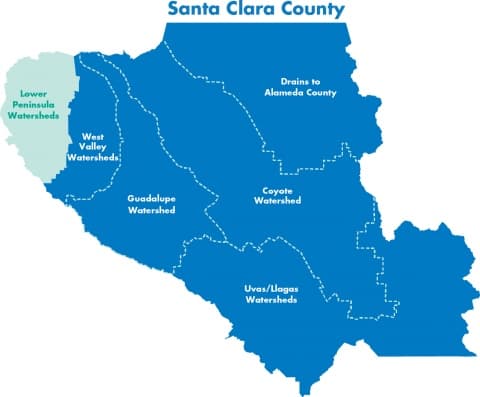Watersheds of Santa Clara County